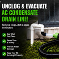 AC Drain Line Cleaner Adapter Evacuate