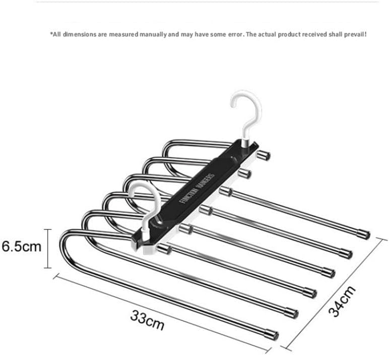 6 Layer Pants Hanger Space Saving Closet Organizer